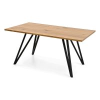 Jídelní set s 4 židlemi Polaris, 160x90x76cm, masiv dub ASE-1041