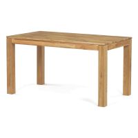 Jídelní set s 4 židlemi Deneb, 140x80x75cm, masiv, dub ASE-1040
