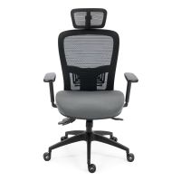Kancelářská židle, asynchronní mechanismus, černá síťovina KA-H2491