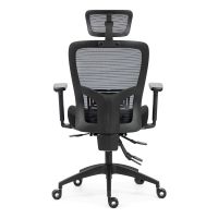 Kancelářská židle, asynchronní mechanismus, černá síťovina KA-H2491