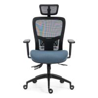 Kancelářská židle, asynchronní mechanismus, černá síťovina KA-H2491