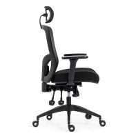 Kancelářská židle, asynchronní mechanismus, černá síťovina KA-H2491