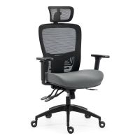 Kancelářská židle, asynchronní mechanismus, černá síťovina KA-H2491