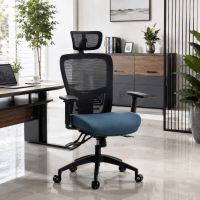 Kancelářská židle, asynchronní mechanismus, černá síťovina KA-H2491