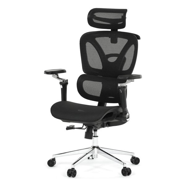 Kancelářská židle, synchronní mechanismus, černá síťovina KA-B2361