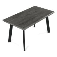 Jídelní set s 4 židlemi Canopus, 140x80x76cm, mdf, šedý dub ASE-1048