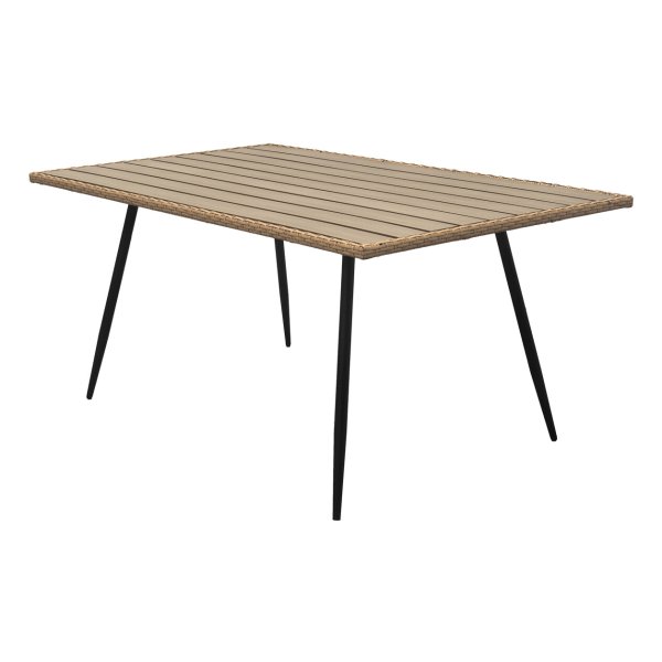Zahradní stůl 160x95cm, kov, polywood AZ-F1407