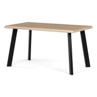 Jídelní set s 4 židlemi Canum, 140x80x76cm, mdf, divoký dub ASE-1046