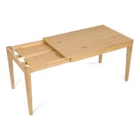 Jídelní stůl rozkládací 120-180x80 cm, masiv, dub DS-F5618