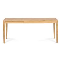Jídelní stůl rozkládací 120-180x80 cm, masiv, dub DS-F5618
