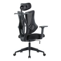 Kancelářská židle E-racer, synchronní mechanismus, černá síťovina KA-H3246