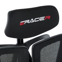 Kancelářská židle E-racer, synchronní mechanismus, černá síťovina KA-H3246