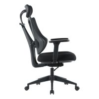 Kancelářská židle E-racer, synchronní mechanismus, černá síťovina KA-H3246