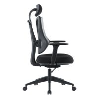 Kancelářská židle E-racer, synchronní mechanismus, černá síťovina KA-H3246