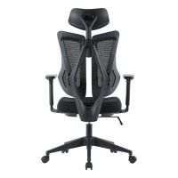 Kancelářská židle E-racer, synchronní mechanismus, černá síťovina KA-H3246