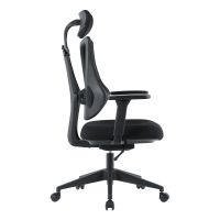 Kancelářská židle E-racer, synchronní mechanismus, černá síťovina KA-H3246