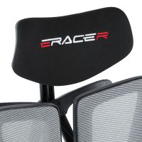 Kancelářská židle E-racer, synchronní mechanismus, černá síťovina KA-H3246