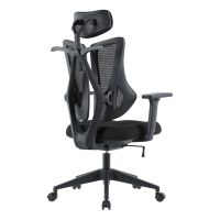 Kancelářská židle, synchronní mechanismus, černá síťovina KA-H3245