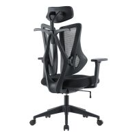 Kancelářská židle, synchronní mechanismus, černá síťovina KA-H3245