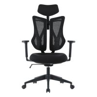 Kancelářská židle, synchronní mechanismus, černá síťovina KA-H3245