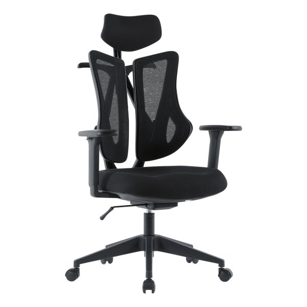 Kancelářská židle, synchronní mechanismus, černá síťovina KA-H3245